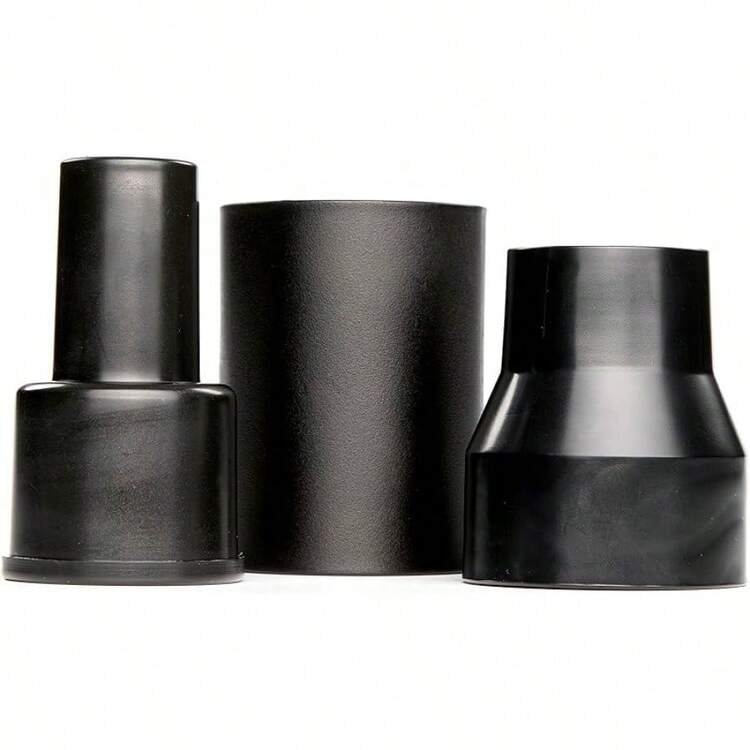 CRAFTSMAN Kit de accesorio para aspiradora de grado industrial - Conector de manguera para aspiradora - 3 piezas - Negro - Plástico - 3 unidades. Kit adaptador. - Añade 2