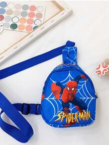 Borsa a tracolla con stampa di Spiderman Marvel, borsa a tracolla per ragazzi e ragazze, leggera, regalo di Natale per famiglia e amici