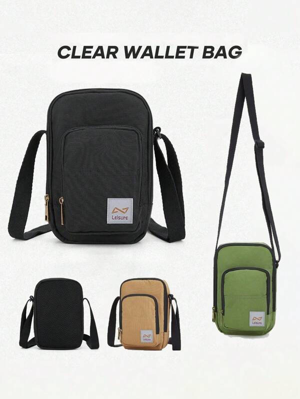 Bolso bandolera ligero y portátil, bolso casual con múltiples bolsillos, bolso deportivo plegable minimalista y unisex para hombres y chicos de secundaria y universidad, adecuado para universidad, actividades al aire libre, compras, viajes, campamento, traslados, regalo para chicos