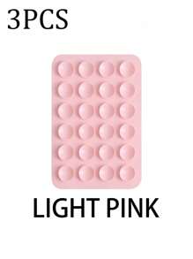 3/5Pcs Multi-Purpose Square Silicone Suction Cup Mobile Phone Holder, 24-Hole Suction Cup With Strong Adhesiveness, 1/10/20/30/40/50/60Pcs,Suitable For Various Scenarios To Prevent Phone Falling, Used For Video, Vibration, And Self-Portrait Phone Accessories