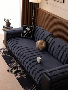 1 Stück einfache & modische weiche Samt Sofakissenbezug, eleganter luxuriöser europäischer Stil Sofa Sitzschutz, rutschfest, staubdicht, kratzfest, geeignet für Wohnzimmer, Schlafzimmer, Büro, Club, Party, 1-4 Sitzer Sofa, L-förmiges Sofa, Herbst/Winter