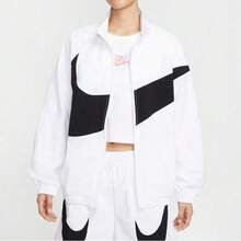 Nike Áo khoác dệt AS W NSW LOGO OS TRACK JKT dành cho nữ không có mũ trùm đầu HV4108-100 - trắng - Xem 1