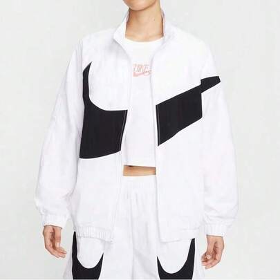 Nike Áo khoác dệt AS W NSW LOGO OS TRACK JKT dành cho nữ không có mũ trùm đầu HV4108-100