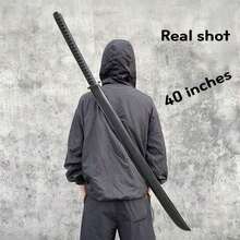 带鞘木制武士刀，居合道木剑，用于练习，家居装饰，桌面展示，收藏品，生日礼物，复活节礼物，节日礼物