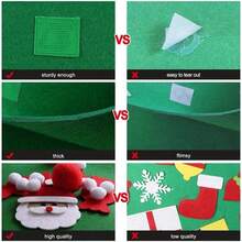 DIY Felt Christmas Tree Set With Ornaments For Xmas Gifts, New Year Door Wall Hanging Decorations