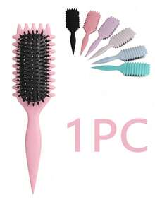 1 lược tạo kiểu tóc xoăn - Linh hoạt và dễ chải, với tay cầm chống trượt, giúp tăng độ bóng và tạo kiểu cho tóc ướt, lý tưởng cho việc chăm sóc tóc xoăn hàng ngày của phụ nữ, cũng là vật dụng cần thiết cho mùa tựu trường, du lịch và kỳ nghỉ. Lược này có nhiều công dụng cho nhiều dịp khác nhau. - Nhiều màu - Xem 10