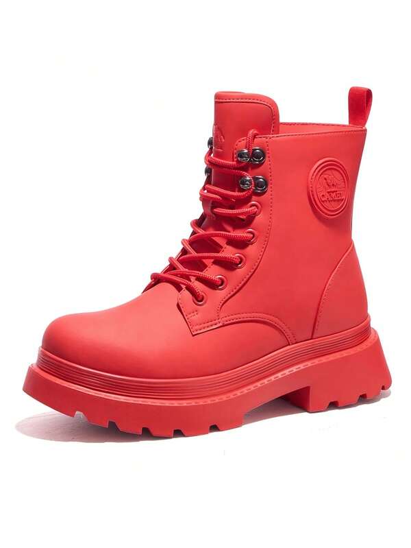 CAMEL CROWN Women's Casual Shoes, Fashionable Boots For Autumn/Winter, Non-Slip Waterproof Ankle Boots, Work Boots, High-Top Casual Shoes