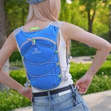 2L Marathon Hydrating Backpack With Rescue Whistle Breathable Ultralight Running Bag Hydration Vest For Riding Bike Jogging Reflective Water Vest - Multicolor - View 9
