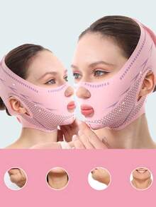 1 件女士面部绷带面膜，适合日常、居家、办公室或健身房佩戴 - 彩色 - 查看 3