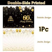 1/5/10/20张装黑色金色折叠贺卡，适合18-80岁人士，生日装饰，礼物，签名卡，派对礼品，留言卡，生日和节日用品 - 彩色 - 查看 11