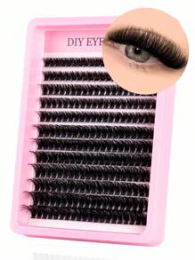 240pcs Fluffy Eyelash Clusters, 30D/40D/50D/80D Individual Lashes, Thick Cluster Eyelash Extensions, D Curl, 9-18mm Fine Cluster Lashes, Suitable For Travel, Daily Wear (Beginner Friendly), Weddings, Dates, Parties, Holidays, Also Great As Christmas/Halloween/Gift Eyelash Set - D - View 14