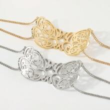 Minimalist Personality Exaggerated Letter Cool Chic Necklace Retro Fashionable Temperament Hip-Hop Style Necklace ,Breakable, Handle With Care - aMORe金色 - 查看 4