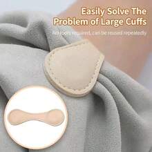 2/4Pcs Magnetic Sleeve Clips, Double-Sided Magnetic Bookmark Clips, Pants Leg Patches, No-Sew Hem Patches, Used To Shorten Overlong Pants, Anti-Dragging Magnetic Clips, Gift For Book Lovers, Men, Women, Teachers, Students, Book Accessories - Multicolor - View 3