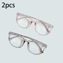 1/2 Stücke Unisex Stud Brille mit klaren Gläsern für Computer, Lesen, Gaming, TV, Smartphones, Augenschutz, klare Linsen Brillen Accessoires für Frauen