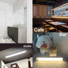 USB Rechargeable LED Motion Sensor Light - Wireless Design, Warm White Night Light, Suitable For Kitchen, Wardrobe, Corridor, Stairs, Bedroom And Other Spaces, Ideal Choice For Hotels, Bars And Restaurants - Cabinet Lights - View 7