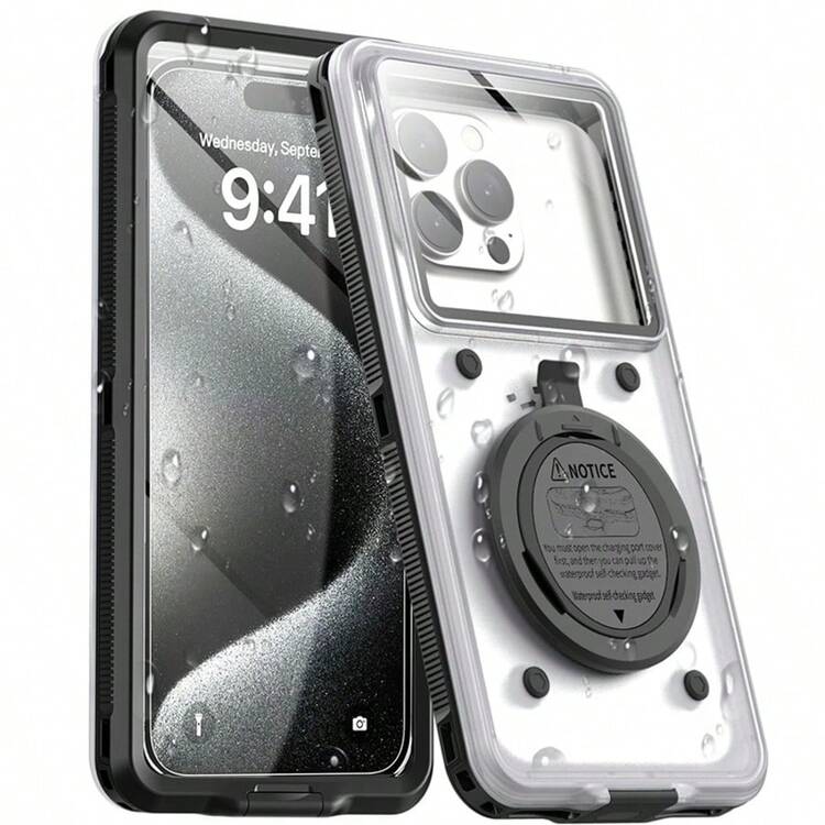 Ốp điện thoại chống nước đa năng 6.9 inch - Màn hình cảm ứng có chân đế, chống sốc và chống rơi - Phù hợp với mọi điện thoại thông minh - Món quà hoàn hảo cho người đam mê thể thao dưới nước - Nhiều màu - Xem 6