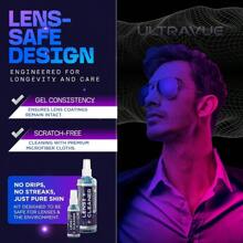 HS Eyeglass Gel Lens Cleaner Spray Kit 2 X 8oz And 1 X 2oz Gel Eyeglasses Cleaner Spray Bottle + 2 Microfiber Cloth For Cleaning Safe For All Lenses AR Coated Included - 8盎司x2盎司凝膠噴霧+2塊超細纖維布 - 查看 6