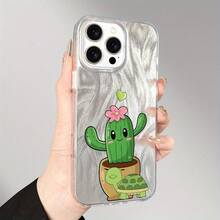 Funda para teléfono, diseño moderno y transparente de gasa, compatible con phone 11, 12, 13, 14, 15, 16 Pro Plus. Ideal para cumpleaños, chicas y chicos. - transparente - Ver 4