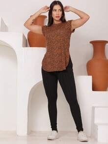 Vest Top Leggings Butt Cover For Gym Style And Comfort - In động vật - Xem 1