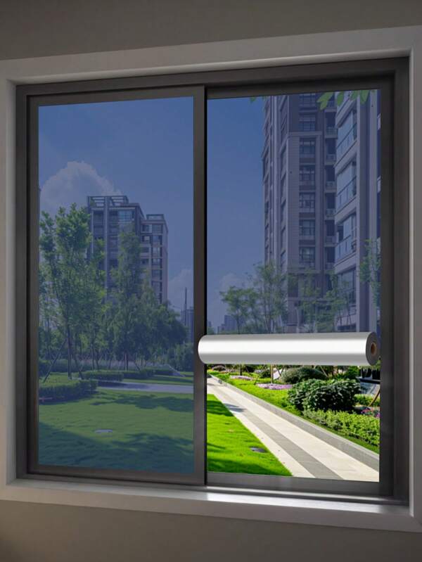 1 Roll Of One Way Film Window Privacy Film,100% UV Protection Blackout Window Film, Protection From Prying Eyes Privacy Window Film, Home Glass Window Tint For Home, Home, Office, Kitchen Room Decor Wall Decor Wall Stickers Wall Sticker Stickers Sticker