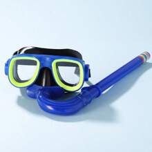 Conjunto de máscara de aventura, traje de baño separado, equipo de snorkel para nadar, gafas de natación y estudio, máscara de buceo y set de snorkel para niños de 4 a 8 años, accesorios y artículos esenciales para la playa, flotador de piscina