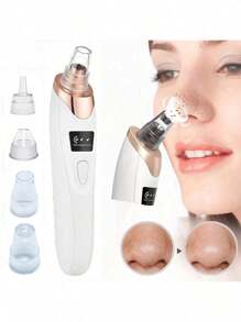 Blackhead Remover Pore Vacuum - USB Rechargeable Facial Pore Cleaner Kit For Adult Extractor Tool Multifunctional Cleaning Instructment Facial Beauty Container Massager