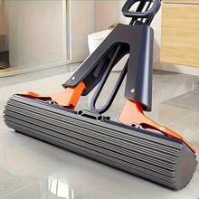 Multifunctional Bi-Fold Pressure Suction Floor Mop, New Household Sink Viscose Floor Cleaning Tool, Suitable For Kitchen, Bathroom Tiles And Hardwood Floors, Essential Cleaning Products And Daily Necessities - 灰色 - 查看 2