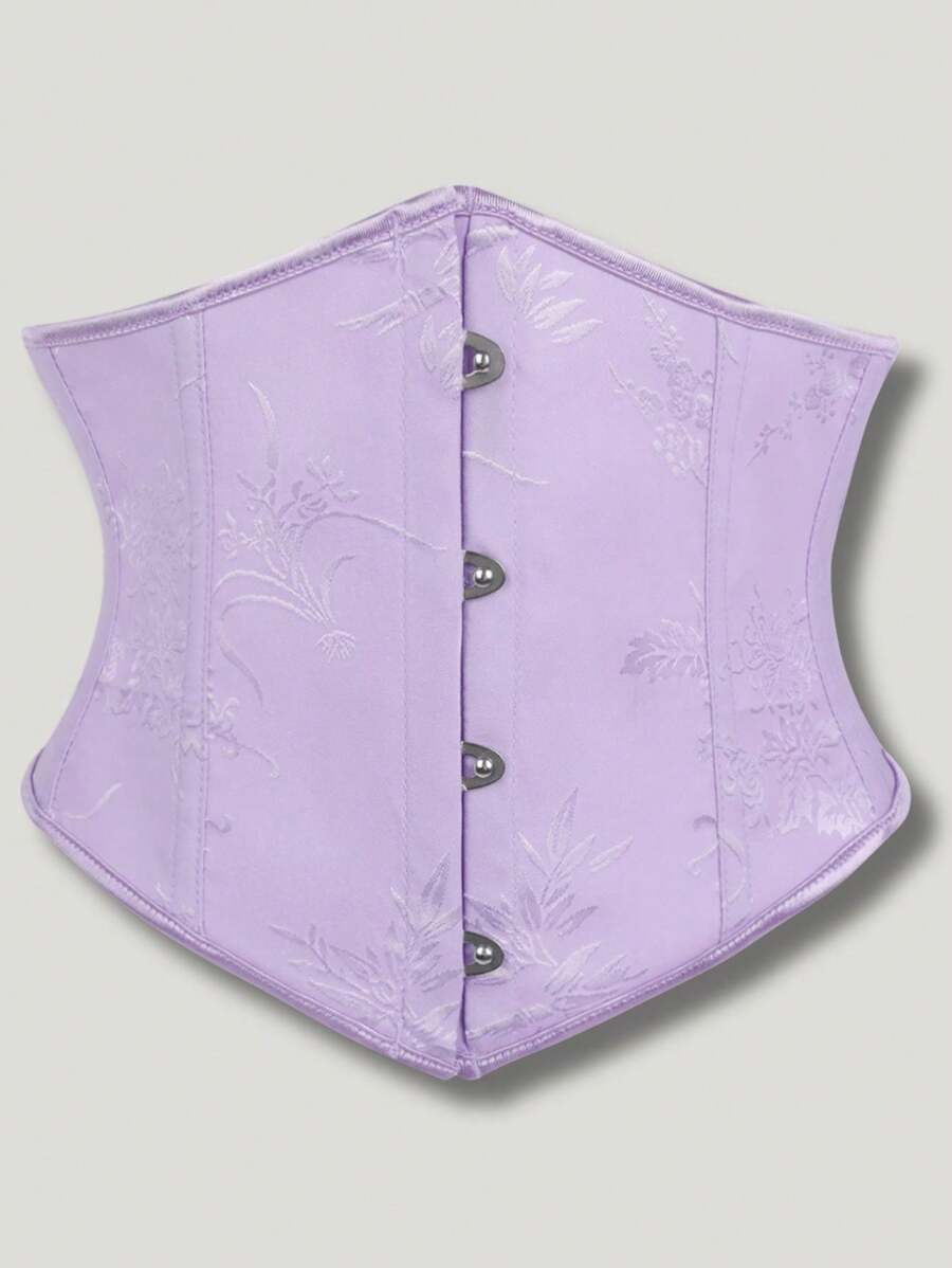 Purple Printed Fashionable Waist Cincher For Women, Versatile Waist Trainer