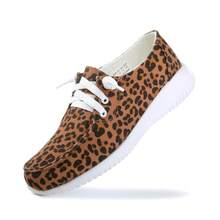 Kelway Womens Walking Canvas Shoes Slip On Memory Foam Lightweight Casual Fashion Sneakers For Gym Travel Work - màu nâu - Xem 3