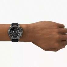 Fossil Men's Quartz Silicone Three-Hand Watch Stainless Steel Case/Glass Mirror BQ2501/BQ2500/BQ2711