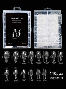 Reusable Crystal Nail Membrane, Eagle Claw Shaped, Quick Extension, Painless Crystal Nail Gel Extension Fake Nails