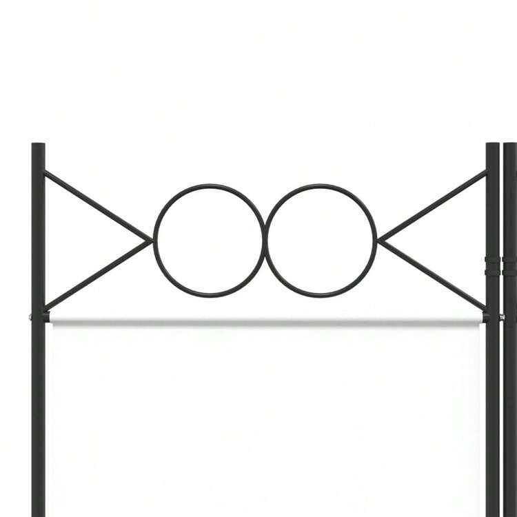 vidaXL Divisorio A 3 Pannelli Bianco 120x200 Cm In Tessuto - trắng - Xem 6