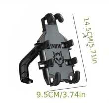 1 件 Octopus 摩托车后视镜手机支架、GPS 导航支架、减震防盗、适用于摩托车、电动自行车和踏板车，兼容 、Android 手机，生日礼物，适合家人、朋友，适用于自行车和电动自行车户外摩托车配件自行车手机支架自行车配件