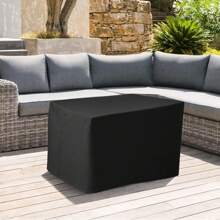 210D Heavy Duty Waterproof Outdoor Covers With Adjustable Drawstring,Coffee Table Covers For Living Room, Garden, Balcony, Terrace Furniture