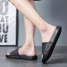 Men's Slip-On Slippers, Summer Shower, Bathroom, Home, Outdoor, Beach, Sports, Non-Slip, Vietnamese Style, Fashion, Versatile, Plus Size