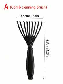 Hairbrush For Women's Hair Straightening, Men's Beard Brush, Hairbrush, Bangs Brush, Edge Brush, Volumizing Brush, Anti-Static Hair Styling Tool, Back To School Supplies, Christmas/Halloween Gift Selection - Multicolor - View 11