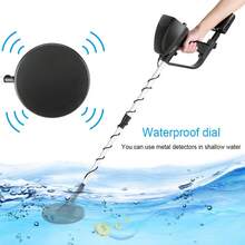 Detector de Metales Ajustable de Alta Sensibilidad con esfera resistente al agua, Detector de Metales Md 4030 Detectores de Metales Profesionales Detectores de Oro Cazadores de Tesoros Rastreadores para Profesionales y Aficionados al Bricolaje - Altura y longitud ajustables, se puede conectar a auriculares - Negro - Ver 7