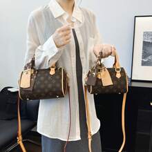 New Style Women's Elegant Printed Versatile Fashion One-Shoulder Crossbody Bag - Brown - View 5