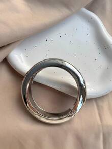 1 Piece Asymmetrical Geometric Bracelets With Gold And Silver Spring Clasp In Minimalist Style - IPL256096-1 - 查看 3