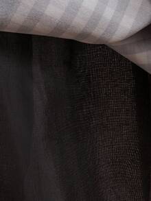 女学生学院制服服装条纹连衣裙假发+袜子3件套服装套装儿童万圣节狂欢节角色扮演生日派对儿童化装舞会 - 黑色 - 查看 9