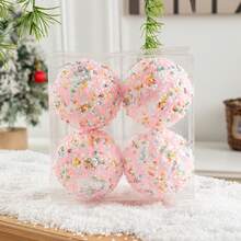 4 piezas Adornos de bolas de Navidad, Bolas de Navidad únicas con lentejuelas, Decoraciones de árbol de Navidad, Regalos de Navidad, Adecuado para Navidad, Acción de Gracias, Decoración de árbol de Navidad, Exhibición de ventana de hotel, Decoración de escenas festivas, Perfecto para Navidad, Ideal para la decoración del hogar en Acción de Gracias, Decoraciones navideñas, Decoración de habitación de invierno