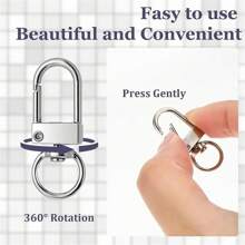 5/10/15/20/25/30/35/40/45/50pcs Metal Lobster Claw Clasp, Swivel Quick Snap Hook Keychain Findings For DIY Crafts, Keychain Making, Jewelry Making Accessories