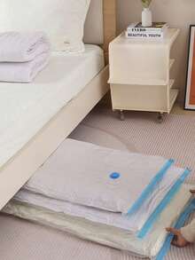 1/9pcs Vacuum Storage Bags For Clothes, Transparent Visible Bedding Organizer Bags, Dust-Proof And Moth-Proof Garment Bags, Save 80% Closet Space, Portable Multi-Purpose Storage Bags For Clothes, Socks, Comforters, Blankets, Autumn/Winter Quilts, Travel Luggage, Suitable For Home Closet, Travel, Dorm Room Bedding Compression