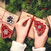 SNA 10 buc 2025 stil nou DIY pictură cu diamant Crăciun brad pandantiv agățat ornament breloc doamnă geantă pandantiv DIY cadouri de Crăciun decorațiuni de Crăciun meșteșuguri DIY pictură cu diamant artă pictură cu diamant artă pictură cu diamant decorațiuni de Crăciun decorațiuni de Halloween