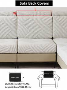 1pc Stretch Thickened Warm Sofa Cover, Non-Slip Full Coverage Sofa Seat Cushion, Suitable For All Seasons, Fabric Sofa Slipcover, Machine Washable, Dust-Proof, Pet-Friendly, Decorative Sofa Protector, Adjustable For Corner Sofa, Bedroom, Office, Living Room 1/2/3/4 Seater - Light Grey - View 18