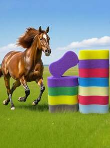 Horse Grooming Sponges For Livestock Cleaning, 1/2/4pcs Premium Horse Bath Sponge, Premium Bath Tools For Dust, Dirt & Debris Removal - Durable, Reusable & Lightweight Horse Cleaning Sponge - Gentle On Skin, Easy To Handle & Store - Ideal For After Ride Horse Cleaning & As Practical Grooming Gift For Horse Owners