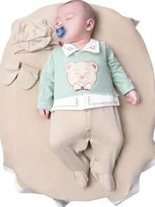 Noah Maternity Outfit For Boy 4 Pieces Of Baby Clothes - 沙 - 查看 1