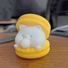 1pc Macaron Bubble Burger Squeeze Toy, Office Prank Squeeze Toy, Teens & Adults Stress Relief Toy, Suitable For Holiday/Birthday/Halloween/Christmas Gifts, Available In Purple, Green, Orange, Yellow - Multicolor - View 10