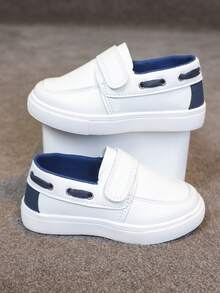 Children's New Fashionable Casual Shoes With British Style, Soft Rubber Soles, Comfortable And Breathable, Suitable For Daily Activities, Playing, Walking, Traveling, Outdoor, Cycling - White - View 6