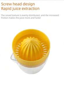 1 Set Of Manual Lemon Juicer, Kitchen Tools, ABS Plastic Orange And Grapefruit Juicer, Split Type+Ultra-Fine Filter+Transparent Scale Cup Design, Convenient Juice Cup, Suitable For Kitchen, Restaurant, Outdoor, School, Very Convenient Juicer, Back To School Season - Multicolor - View 7
